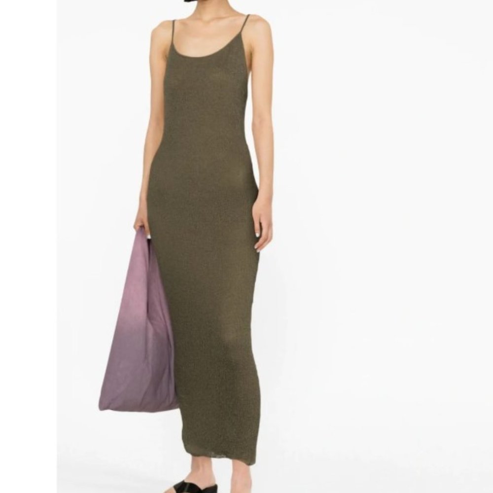 Ambra Maddalena Ella Mesh Knit Maxi Strappy Dress